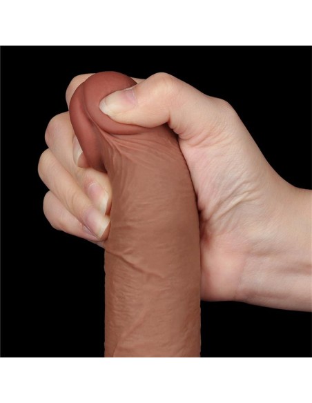Dildo con Piel Retractil 75 Bronceado