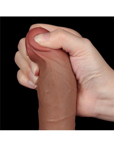 Dildo con Piel Retractil 8 Bronceado