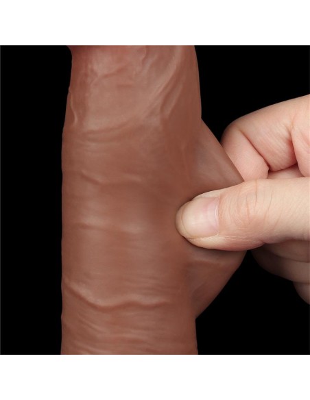 Dildo con Piel Retractil 8 Bronceado Dildo con Piel Retractil 8 Bronceado