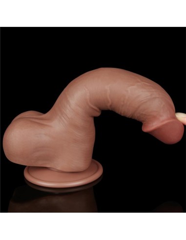 Dildo con Piel Retractil 8 Bronceado