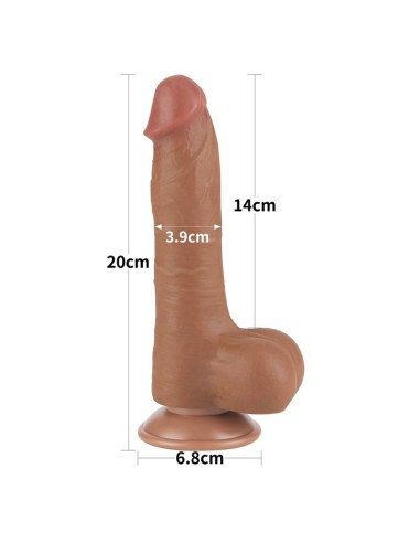 Dildo con Piel Retractil 8 Bronceado