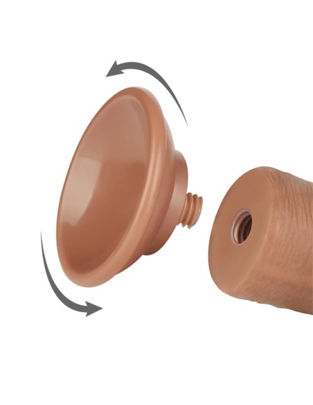 Dildo con Piel Retractil 8 Bronceado