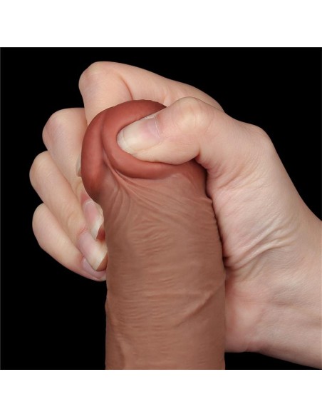 Dildo con Piel Retractil 8 Bronceado