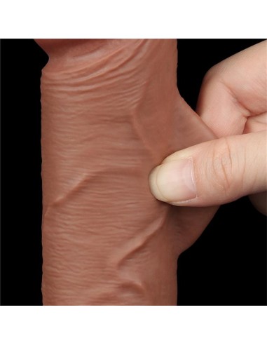 Dildo con Piel Retractil 8 Bronceado