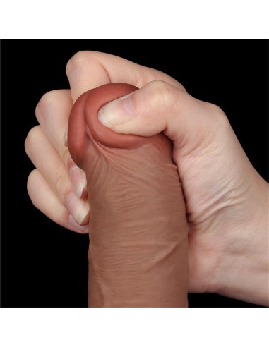 Dildo con Piel Retractil 8 Bronceado