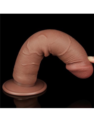Dildo con Piel Retractil 8 Bronceado