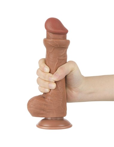 Dildo con Piel Retractil Skin 8 Bronceado