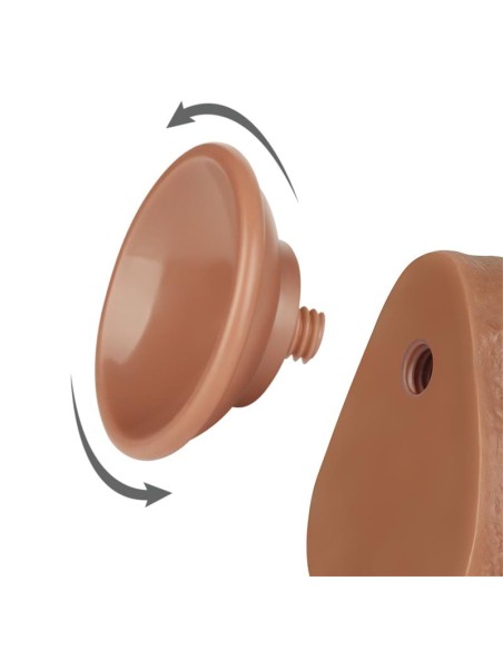 Dildo con Piel Retractil 85 Bronceado Dildo con Piel Retractil 85 Bronceado