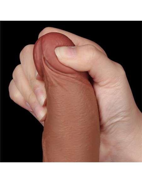 Dildo con Piel Retractil 85 Bronceado Dildo con Piel Retractil 85 Bronceado