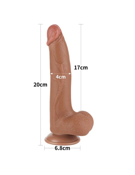 Dildo con Piel Retractil 85 Bronceado Dildo con Piel Retractil 85 Bronceado