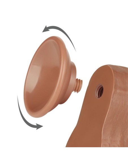 Dildo con Piel Retractil 85 Bronceado Dildo con Piel Retractil 85 Bronceado