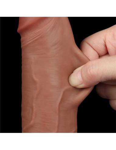 Dildo con Piel Retractil 85 Bronceado