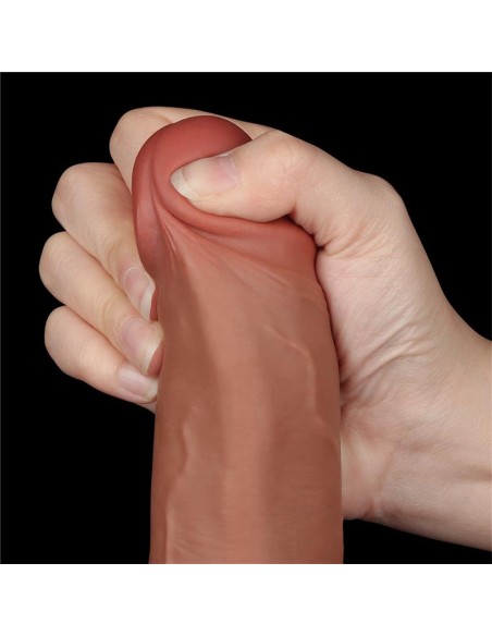 Dildo con Piel Retractil 85 Bronceado Dildo con Piel Retractil 85 Bronceado