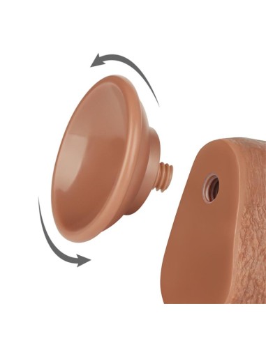 Dildo con Piel Retractil 9 Bronceado