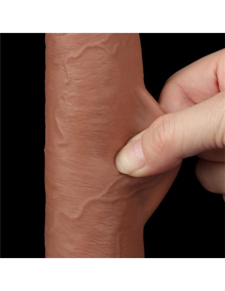 Dildo con Piel Retractil 9 Bronceado