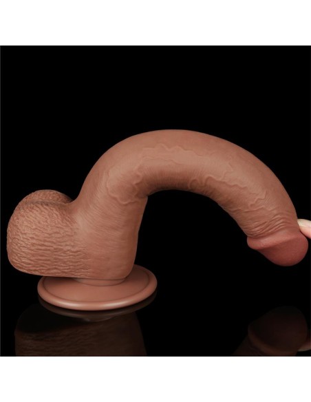 Dildo con Piel Retractil 9 Bronceado
