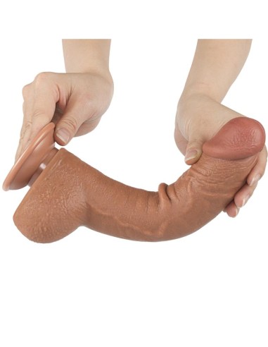 Dildo con Piel Retractil 95 Bronceado