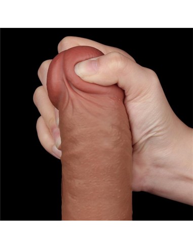 Dildo con Piel Retractil 95 Bronceado