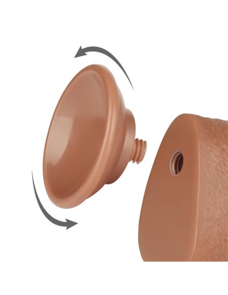Dildo con Piel Retractil 95 Bronceado Dildo con Piel Retractil 95 Bronceado