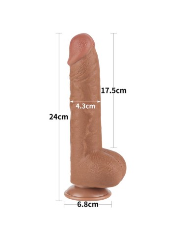Dildo con Piel Retractil 95 Bronceado