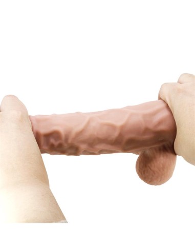 Dildo Realista Piel Deslizante Retractil 24 cm