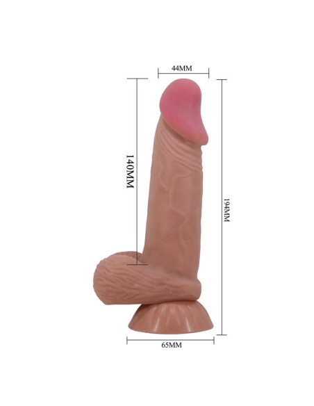 Dildo Realista con Piel Deslizante Retractil 194 cm