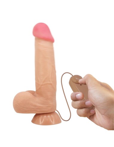 Dildo Realista Doble Densidad Piel Deslizante Retractil