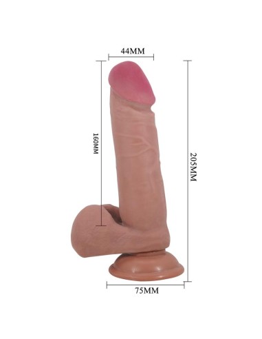 Dildo con Piel Deslizante Retractil 205 cm