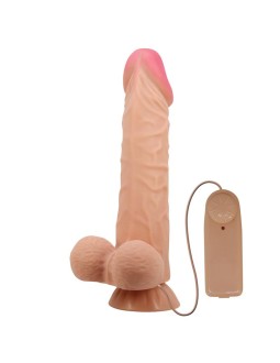 Dildo Realista Doble Densidad Piel Deslizante Retractil 24 cm