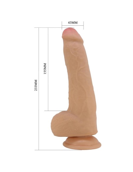 Dildo Realista con Piel Deslizante Retractil 233 cm