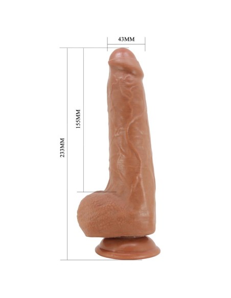 Dildo con Piel Deslizante Retractil 233 cm