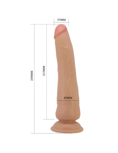 Dildo Realista con Piel Deslizante Retractil 25 cm