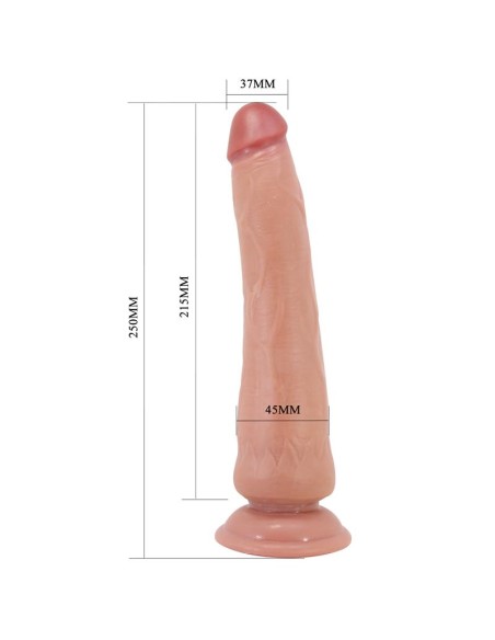 Dildo Realista con Piel Deslizante Retractil 25 cm