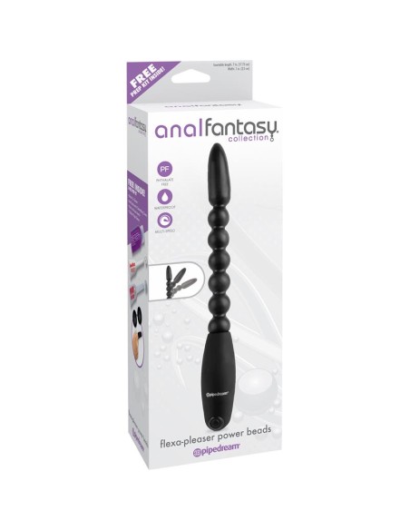 Bolas Anales con Vibracion Flexa Pleaser Negro