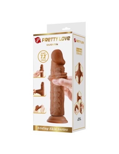 Quentin Dildo con Piel Deslizante Retractil 184 cm