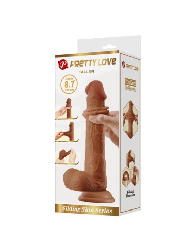 Tallen Dildo con Piel Deslizante Retractil 22 cm