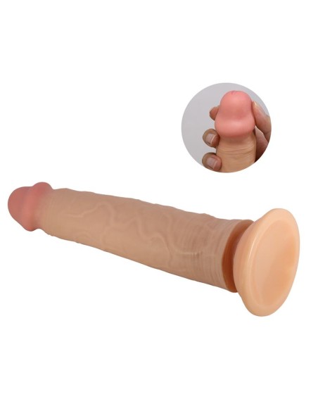 Sharife Dildo con Piel Deslizante Retractil 25 cm