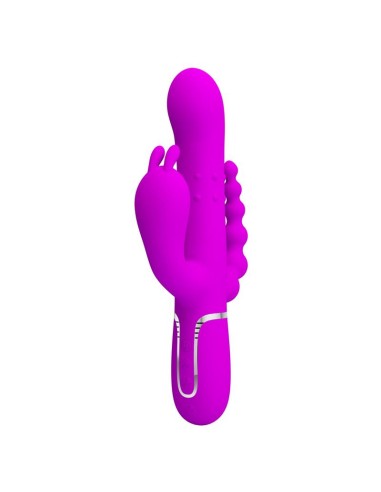 Cammy 4 in 1 Vibrador con Bolas Rotadoras y Cadena Anal