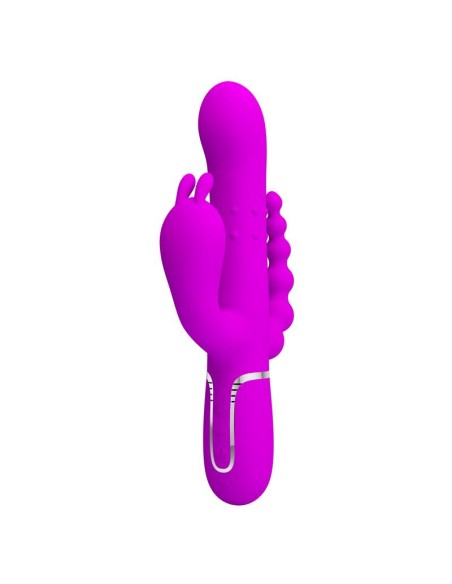 Cammy 4 in 1 Vibrador con Bolas Rotadoras y Cadena Anal