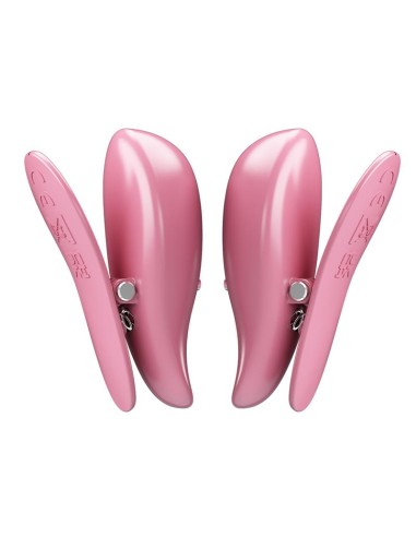 Cailey Pinzas para Pezones con Vibracion y Control Remoto