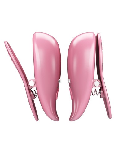 Cailey Pinzas para Pezones con Vibracion y Control Remoto
