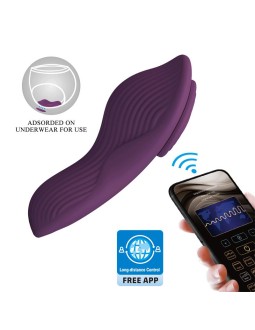 Mane Vibrador de Braguita con App Purpura