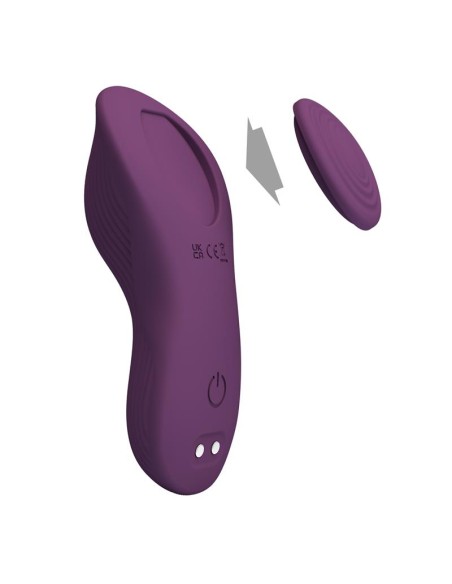 Mane Vibrador de Braguita con App Purpura