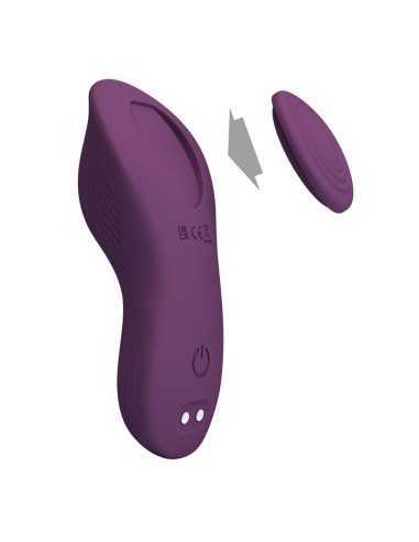 Mane Vibrador de Braguita con App Purpura