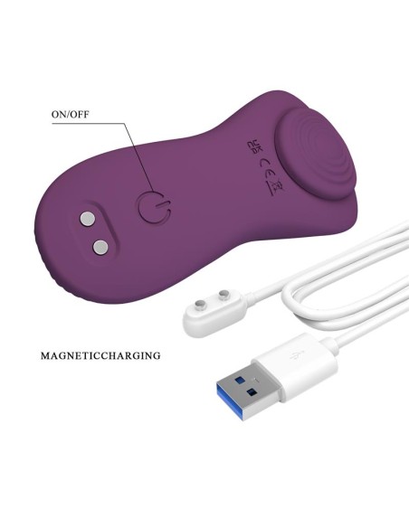 Mane Vibrador de Braguita con App Purpura