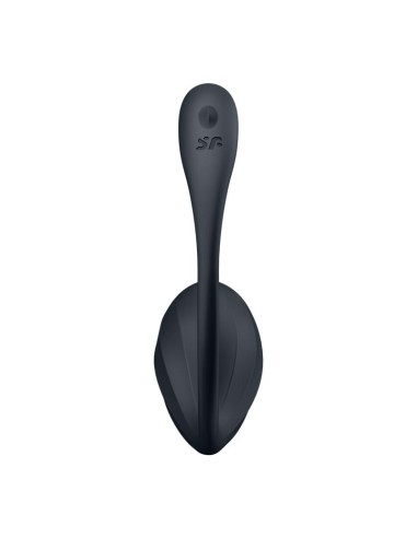 Ribbed Petal Vibrador de Braguita APP Negro