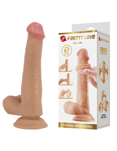 Tallen Dildo con Piel Deslizante Retractil 22 cm