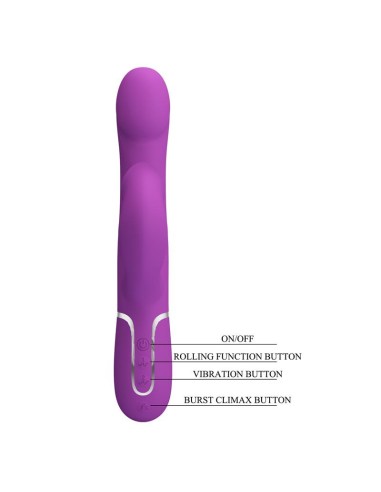 Zalin Vibrador con Bolas Rotatorias y Lengua