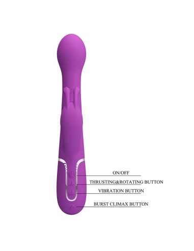 Dejon Vibrador con Thrusting y Rotacion Twinkled
