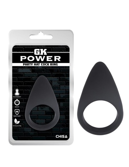 Anillo para el Pene Party Hat Silicona Negro